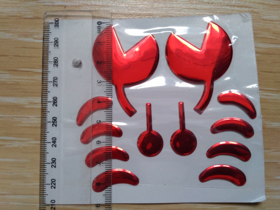 Наклейка Краб опукла на авто значок Київ - фото 5