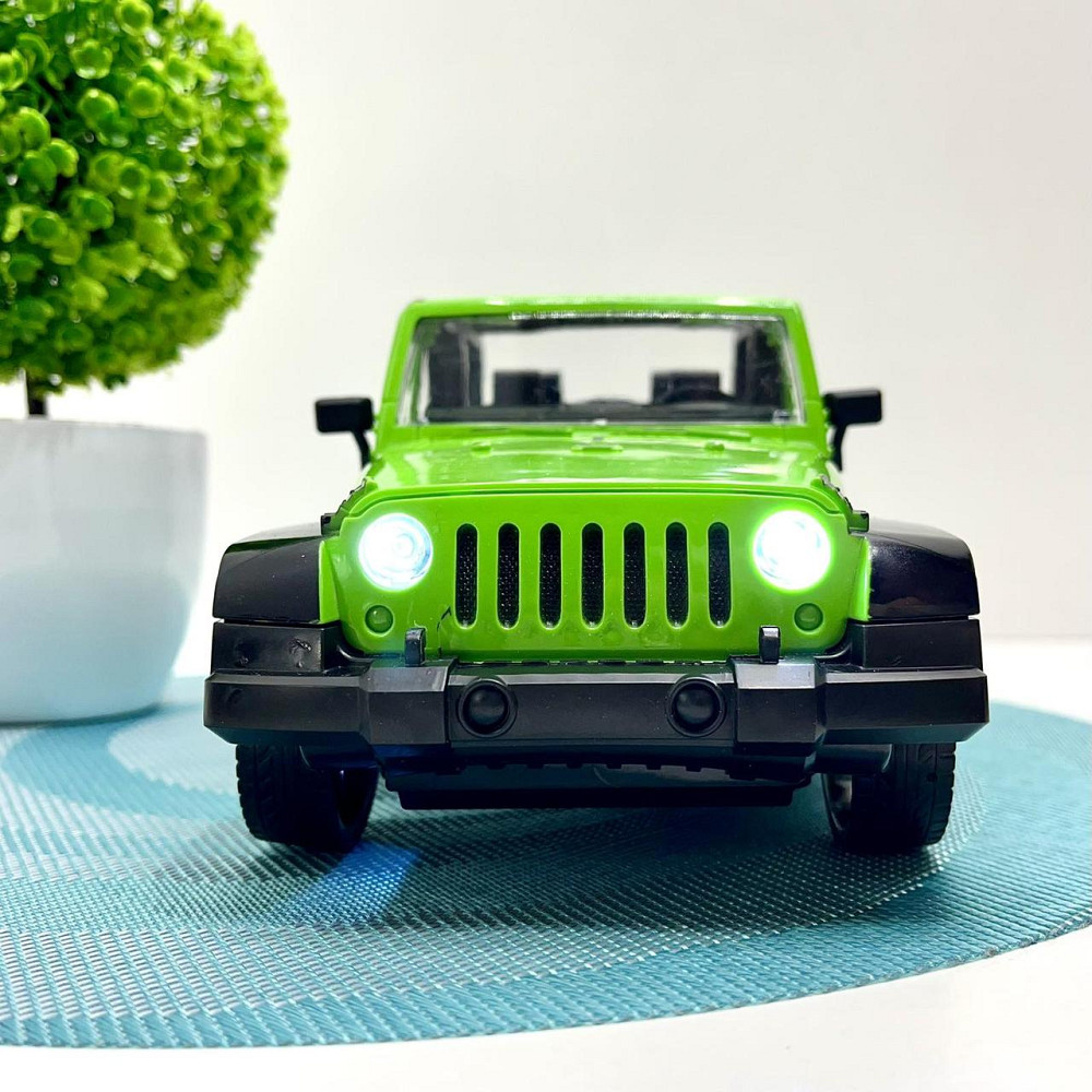 Джип позашляховик з гумовими колесами на радіокеруванні Зелений (9088-6AD) Чернігів - фото 6