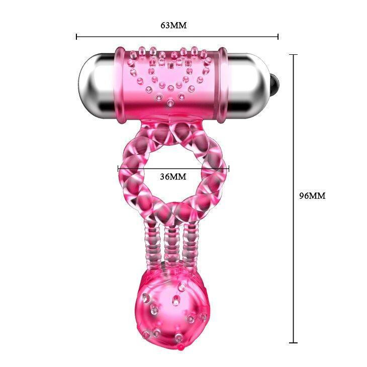 Эрекционное вибро кольцо с стимулятором клитора Sweet Vibration Ring, BI-014080 Sex Aura Киев - изображение 5