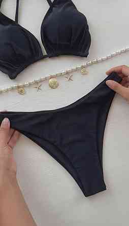 Жіночий стильний трендовий купальник зі щільного мікродайвінг Чорний, 46 Одеса