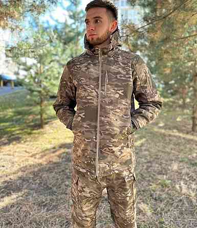 Зимний мужской термостойкий и водонепроницаемый костюм (куртка и штаны) Мультикам 2XL Винница