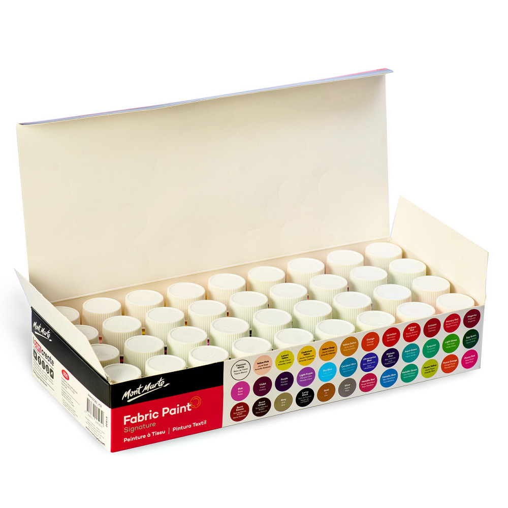 Фарби акрилові для малювання на тканині Mont Marte Fabric Paint Set Signature 36pc x 20ml Кам'янець-Подільський - фото 3