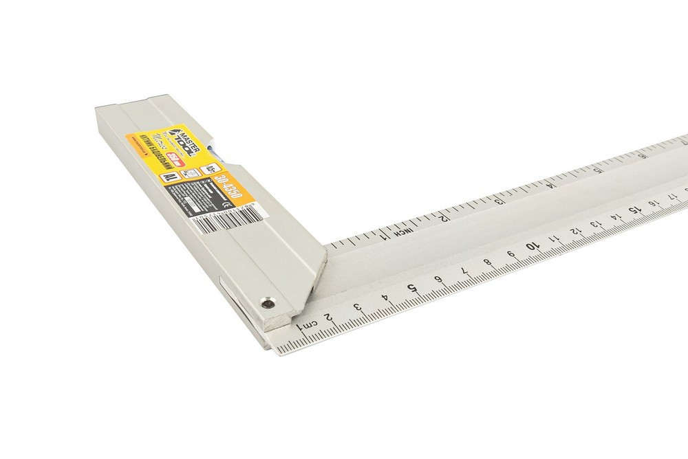 Кутник будівельний алюмінієвий MASTERTOOL 350 мм ручка Al з капсулою 0,5 мм/1м 30-4350 Коломыя - изображение 7