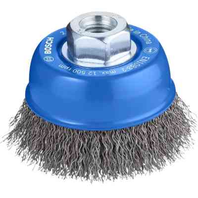 Щетка для электроинструмента Bosch Professional чашечная, витая сталь, 70мм, 0.3мм, M14 (2.608.622.098) Винница