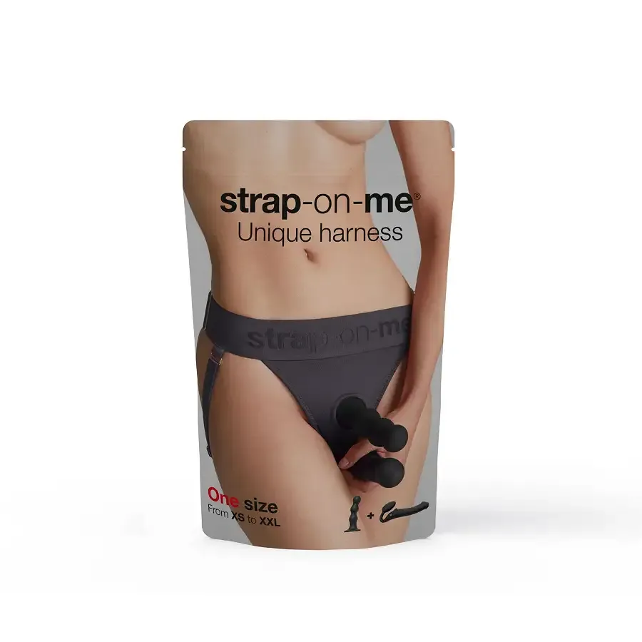 Трусики для страпона Strap-On-Me HARNAIS LINGERIE UNIQUE - One Size - GREY Львів - фото 7
