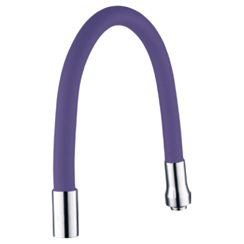 Гусак для кухні 3/4" силікон фіолетовий Aquatica Житомир - фото 1