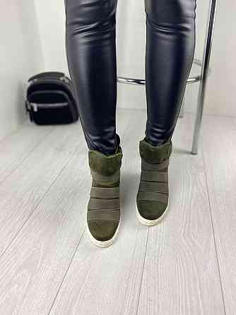 Снікерси жіночі SEASTAR зелені еко-замша 38р. (1103) Коломия