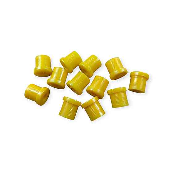 Втулка Москвич 408, 412, 2140, ІЖ-ОДА 2717, 27175 поліуретан жовтий (к-кт 12 шт) Україна ресори Мукачево