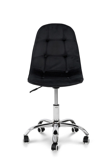 Стілець офісний Марсель, велюр чорний Киев - изображение 3