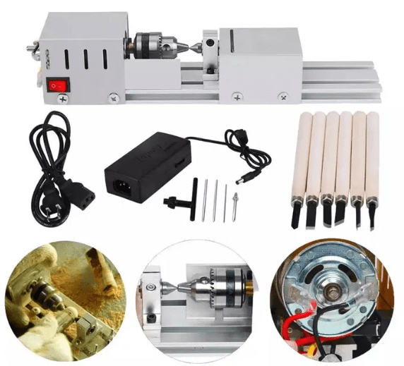 Мини токарный станок по дереву 100 Вт, сетевой, для моделизма и изготовления бусин Киев - изображение 9