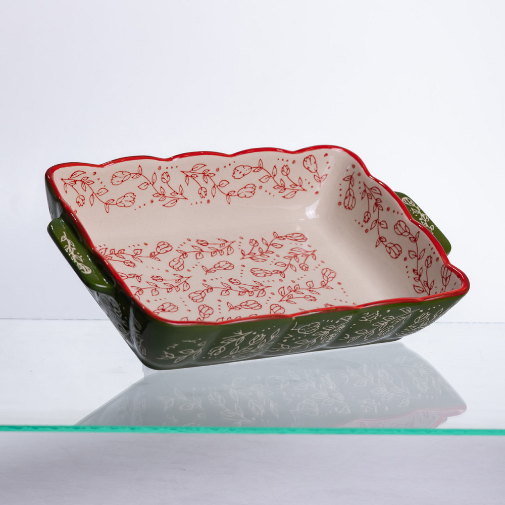 Yiwu Форма для випікання Vintage 28×17×5 (см) прямокутна форма для випікання в духовці з ручкам Коломия - фото 4