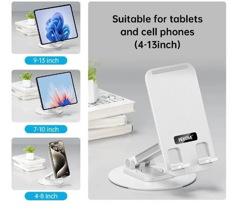 Настільний тримач WEKOME для телефону, планшета універсальний, складний поворонтий Коломыя - изображение 2