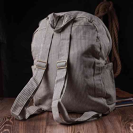 Літній жіночий рюкзак з якісного текстилю Vintage sale_15077 Молочний Київ