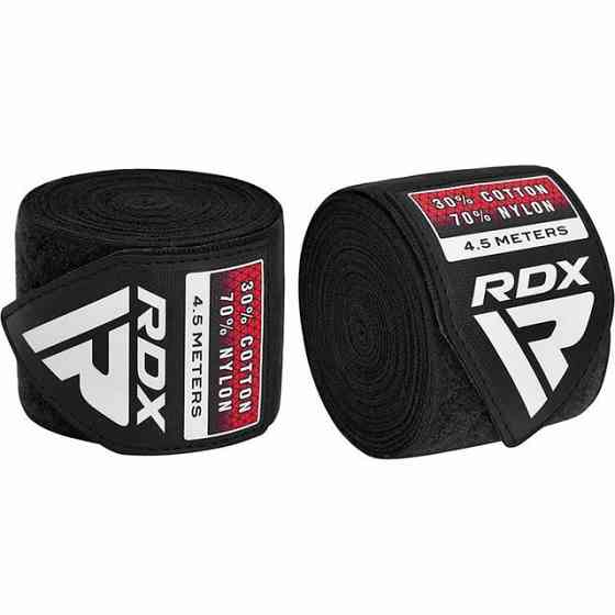 Бинти для боксу RDX WX Professional Boxing Hand Wraps Black (4.5м.) Каменское