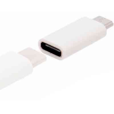 Переходник Lapara Micro USB Male to USB 3.1 Type-C Female white (LA-MaleMicroUSB-TypeC-Female white) Винница