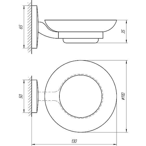 Мыльница Perfect Sanitary Appliances RM1201 (000001144) Киев