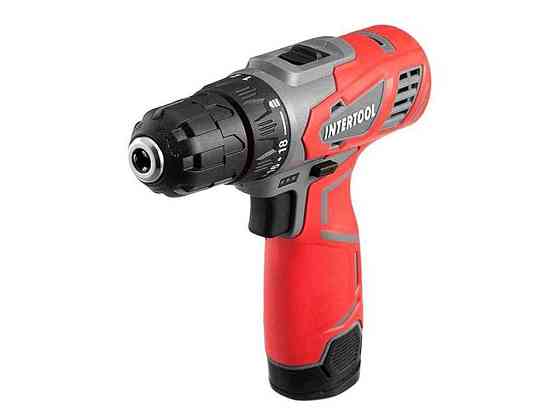 Дриль-шурупокрут акумуляторний 12В, 30Нм 1.5 Аг DT-0310 ТМ INTERTOOL Київ