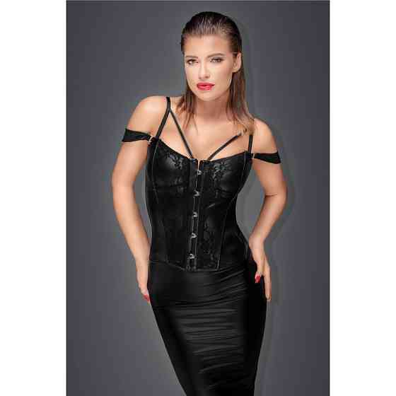 Корсет с гипюром F159 Noir Handmade M Sex Aura Киев