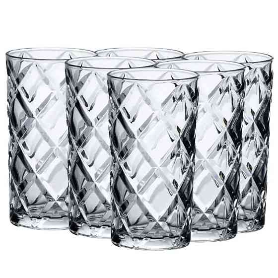 Набір склянок 6 шт по 400 мл прозорі HP1607 Коломыя