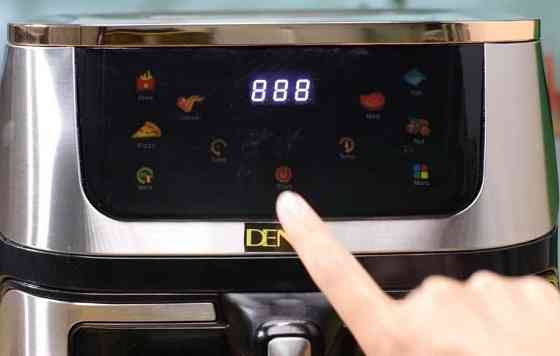 Мультипіч Аерогриль фритюрниця DENX DX3409 8 л 1800 Вт оглядове вікно. Харків