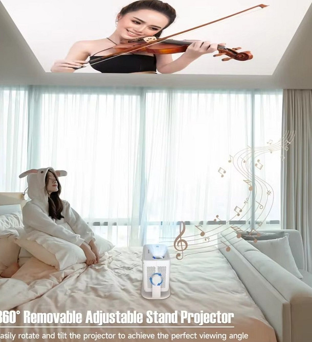 Проектор MAGCUBIC L018 1/8GB 650ANSI 4K Full HD Auto focus Android Харків - фото 5