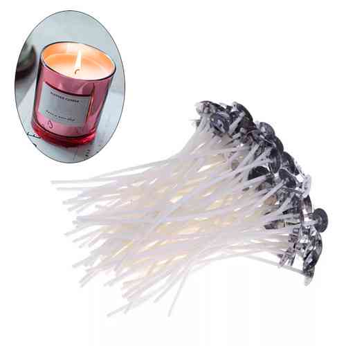 Гніт вощений 100шт для свічок 10см із тримачем Вінниця