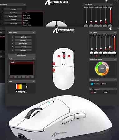 Мышь Attack Shark X3 и X3 pro на топовом сенсоре PAW3395 26000 DPI. Харьков