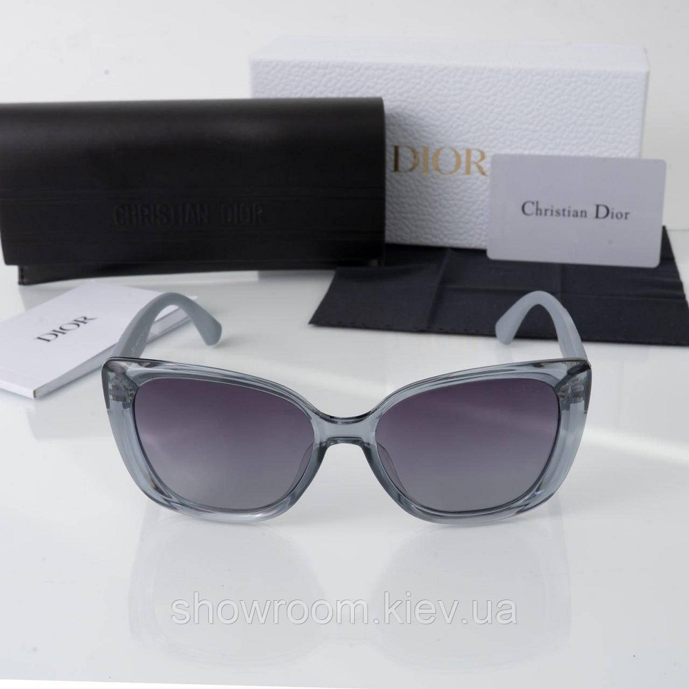 Сонцезахисні жіночі брендові окуляри з поляризацією (1552) сірі Київ - фото 2