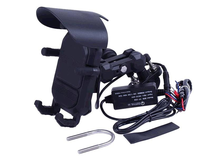 Кріплення для телефону на кермо HFCM-32 з бездротовою зарядкою Мукачево - фото 1