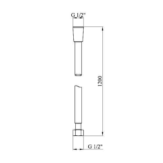 Шланг для душа Kroner KRM - GRP608 Anti-Twist 120 см Киев