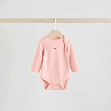 Детские боди с длинным рукавом 5 штук на 9-12 месяцев Розовый Киев