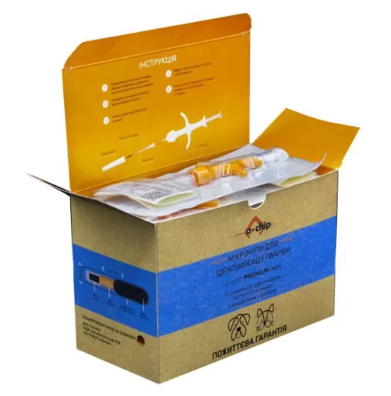 Микрочип для собак и кошек a-chip PREMIUM mini 1.4*8мм (ISO 11784/5, код 968 Германия) Винница