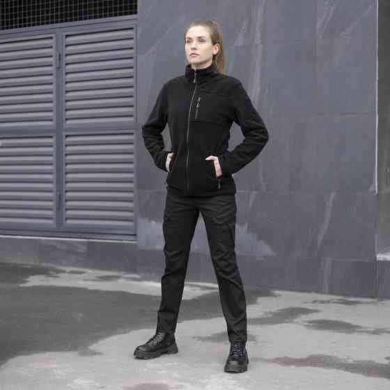 Брюки-карго тактические черные для женщин Pobedov Tactical V2 Женские Киев