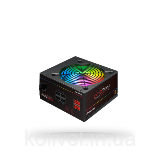 БЖ 650W Chieftec PHOTON GOLD GDP-650C-RGB, 140 mm RGB Fan, >90%, Modular, Retail Box (GDP-650C-RGB) Киев