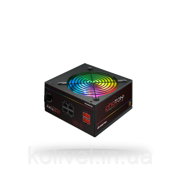 БЖ 650W Chieftec PHOTON GOLD GDP-650C-RGB, 140 mm RGB Fan, >90%, Modular, Retail Box (GDP-650C-RGB) Киев - изображение 2