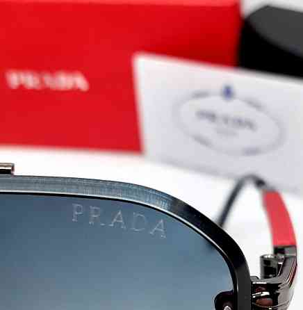 Мужские брендовые очки капли бежево голубой градиент в металле. Киев