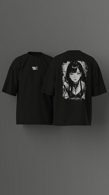 Футболка женская с принтом  48 Черная 2664088795 Днепр - изображение 3