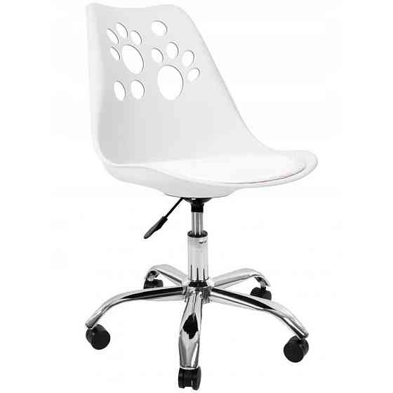 Кресло офисное компьютерное Bonro B-881 рабочее для компьютера офиса дома Белый Киев