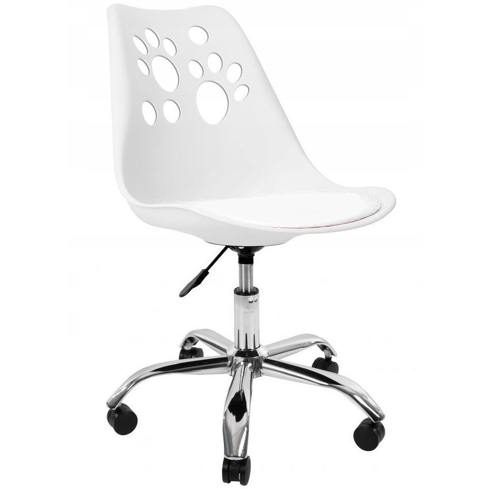 Кресло офисное компьютерное Bonro B-881 рабочее для компьютера офиса дома Белый Киев - изображение 1