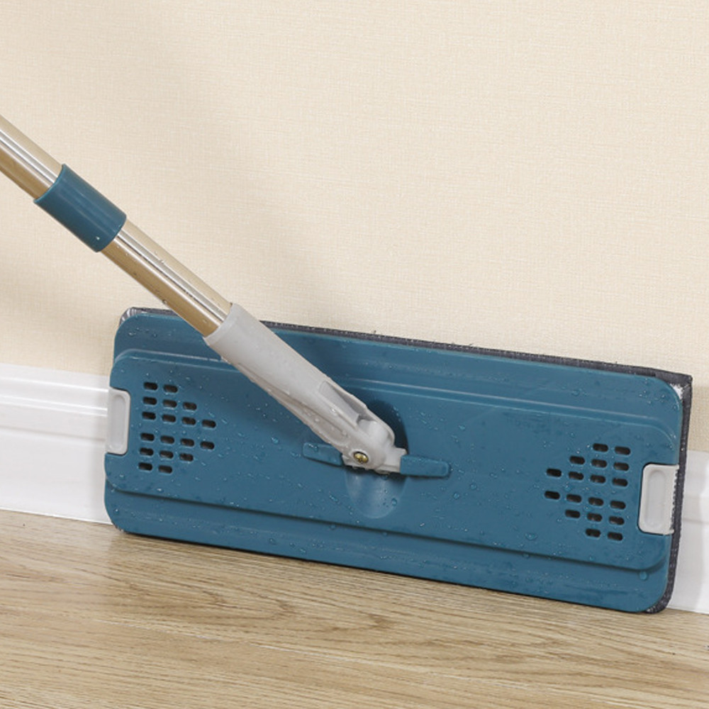 Швабра с ведром 11л с отжимом и 2 насадками Cleaning Mop, Синяя / Комплект для уборки швабра лентяйка и ведро / Швабра для мытья Киев - изображение 7