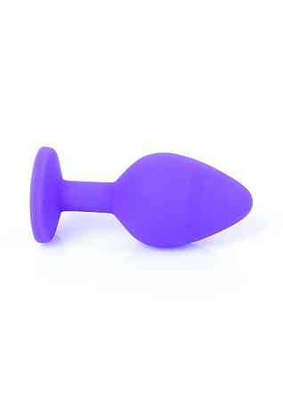 Анальна пробка - Jewellery Silicone Purple Plug M Red Sex Aura Київ