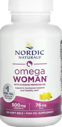 Омега для женщин Nordic Naturals Omega Woman 120 гел капс  вечерняя примула Киев