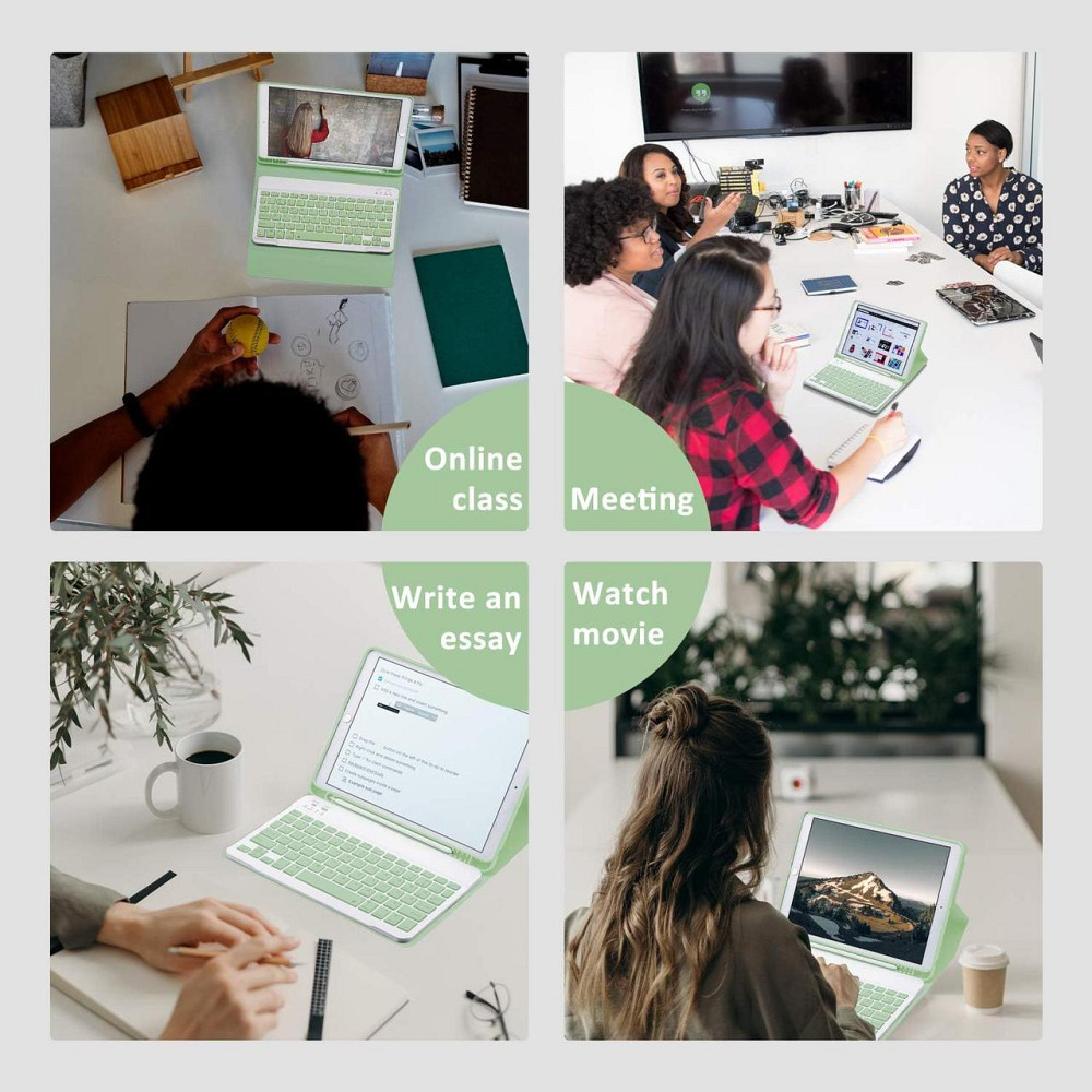 Клавиатурный чехол для iPad 10.2 (2019/2020) Bluetooth съёмная клавиатура подставка держатель для Apple Pencil Киев - изображение 6