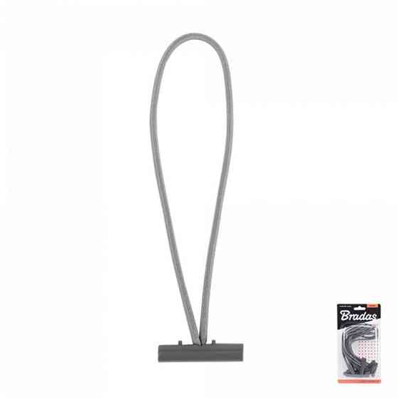 Гумка еластична із засувкою BUNGEE CORD T BAR, довжина 20 см, блістер, BCT1-0420GY-B Київ