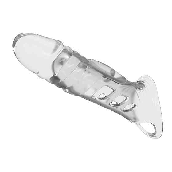 Подовжуюча насадка PRETTY LOVE - Penis Sleeve 8.7" Extender Clear, BI-026241NM Sex Aura Київ