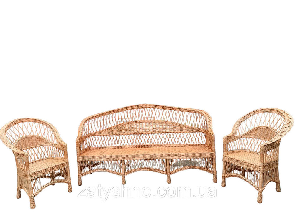 Диван плетений з лози 2 метри в довжині Київ - фото 1