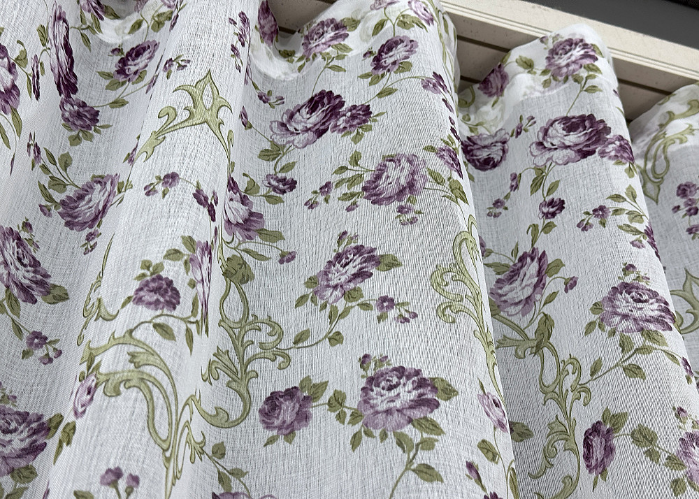 Тюль VR-Textil 1145т Flora Батист Разноцветный 250х270 см (42-0391) Киев - изображение 7