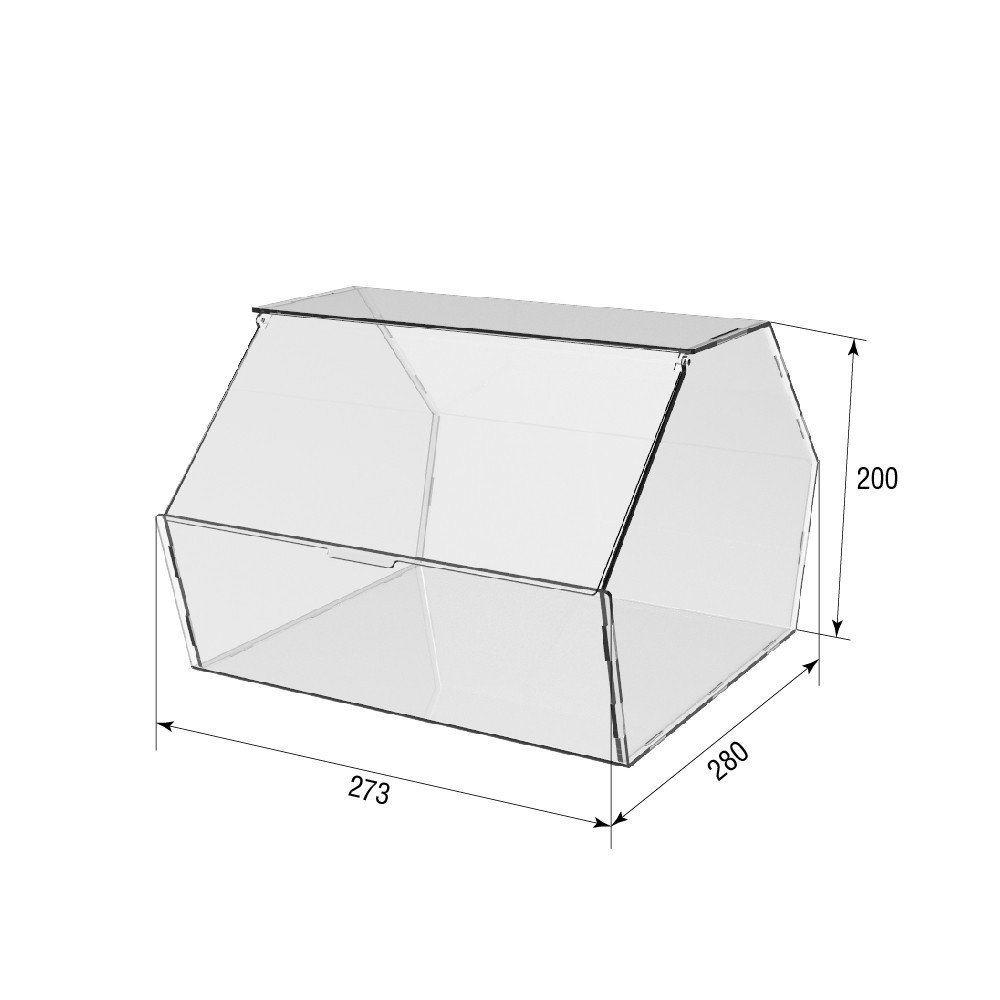 Диспенсер EKOSTAR 273х280х200мм для мармеладів, снеків, горіхів 1 комірка Київ - фото 4