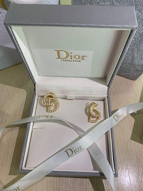 Діор  сережки / Dior Одеса - фото 5