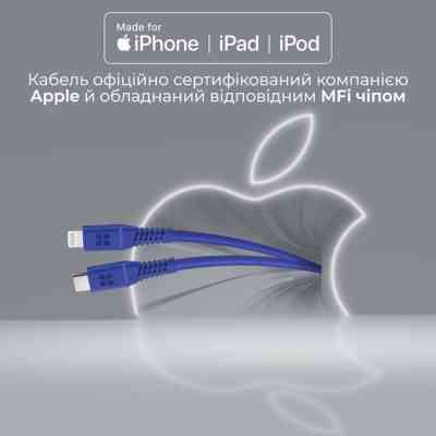 Дата кабель USB-C to Lightning powerline-ci120.blue Promate (powerline-ci120.blue) Вінниця